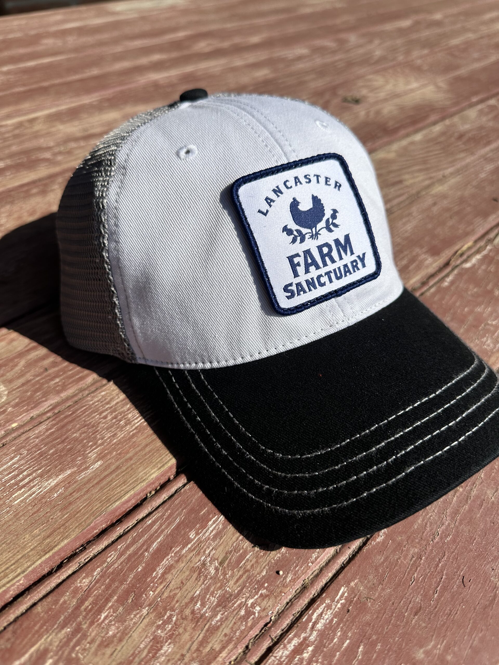 Unstructured Farm On Trucker Hat - Black/Khaki