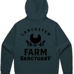 *NEW* Atlantic Blue sister logo Lancaster Farm Sanctuary Zip-Up Hoodie